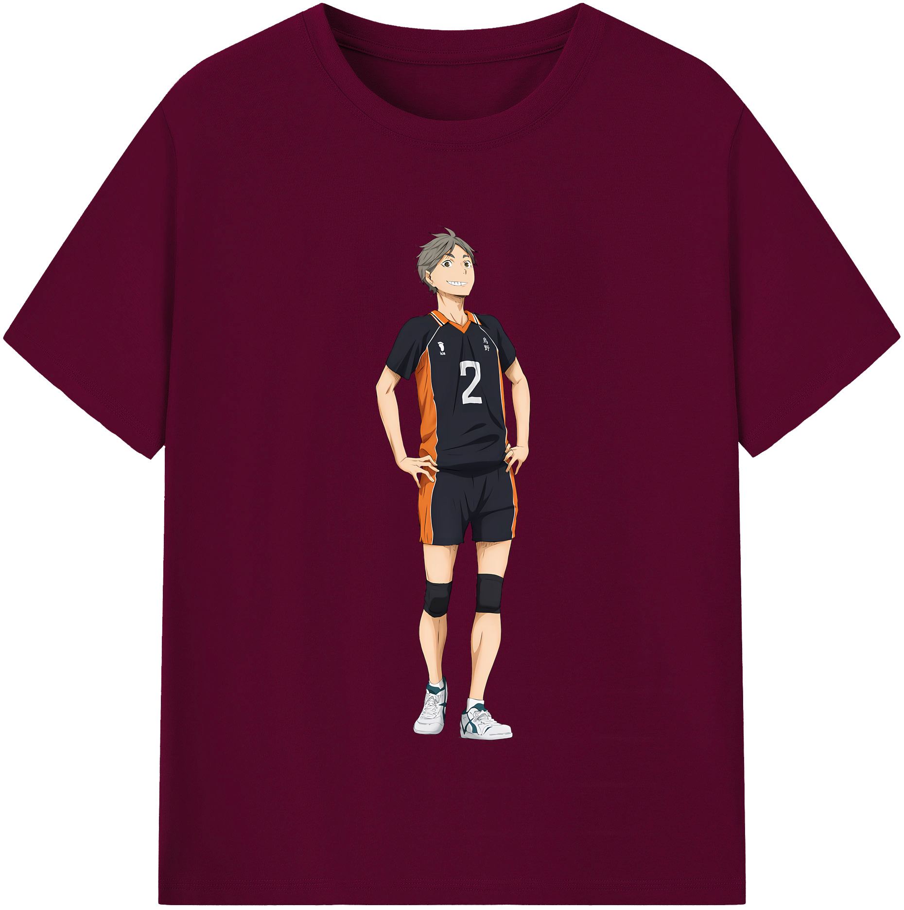 （画像用） ハイキュー!! Haikyu!! レディースカジュアルプリントTシャツ（綿100％）